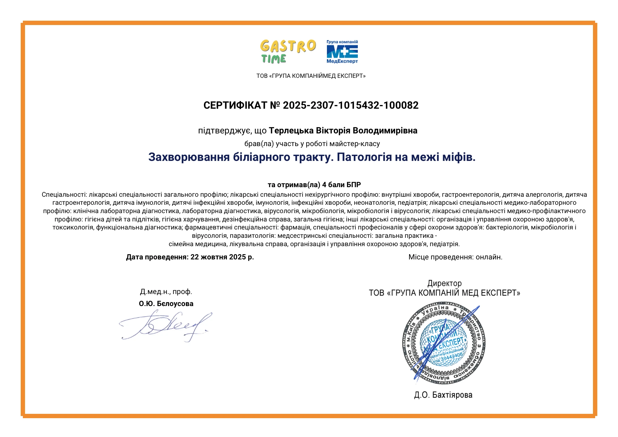 Терлецька Вікторія Володимиріва